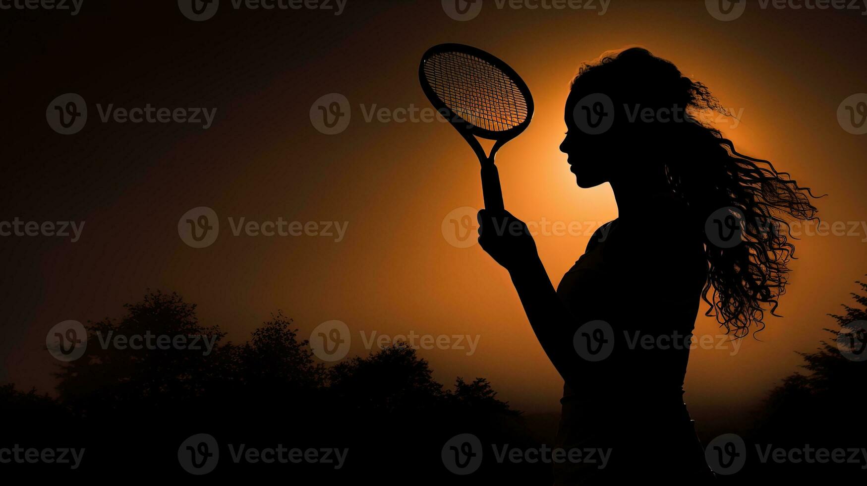 tennis giocatore S schema. silhouette concetto foto