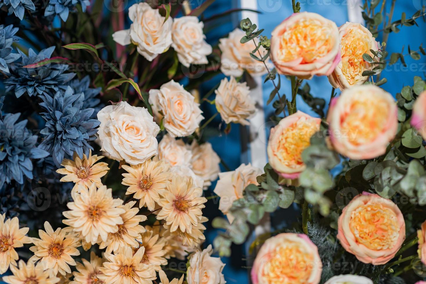 sfondo del matrimonio, decorazione floreale foto