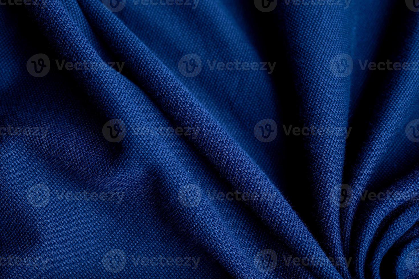 sfondo trama tessuto blu, astratto, trama del primo piano del panno foto