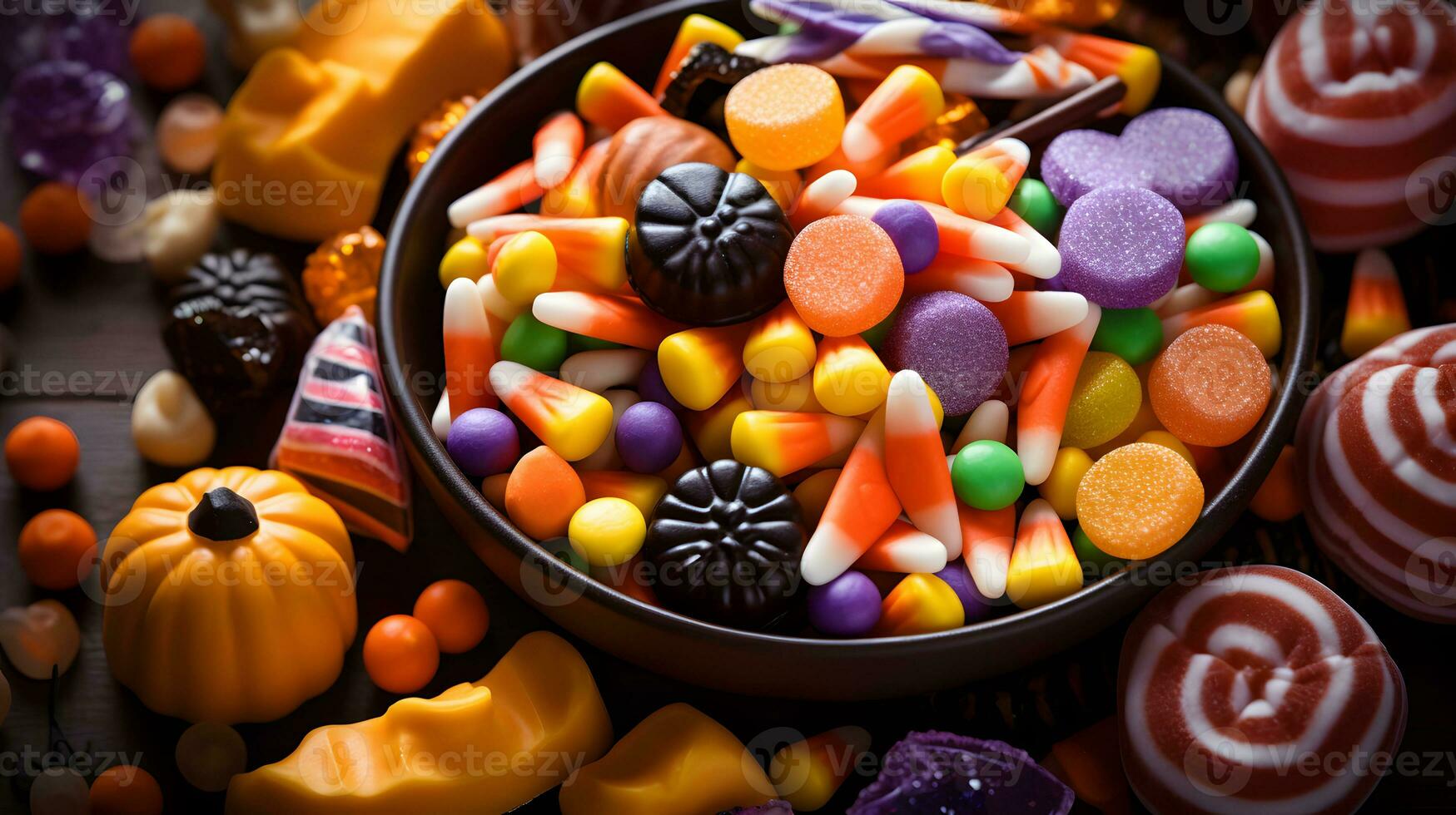 colorato Halloween caramella zucca collezione foto