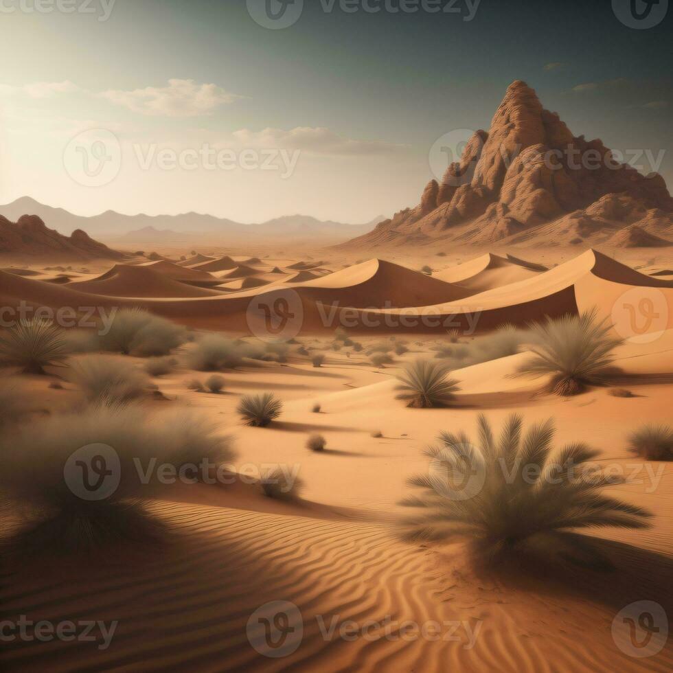 deserto paesaggio, generativo ai foto