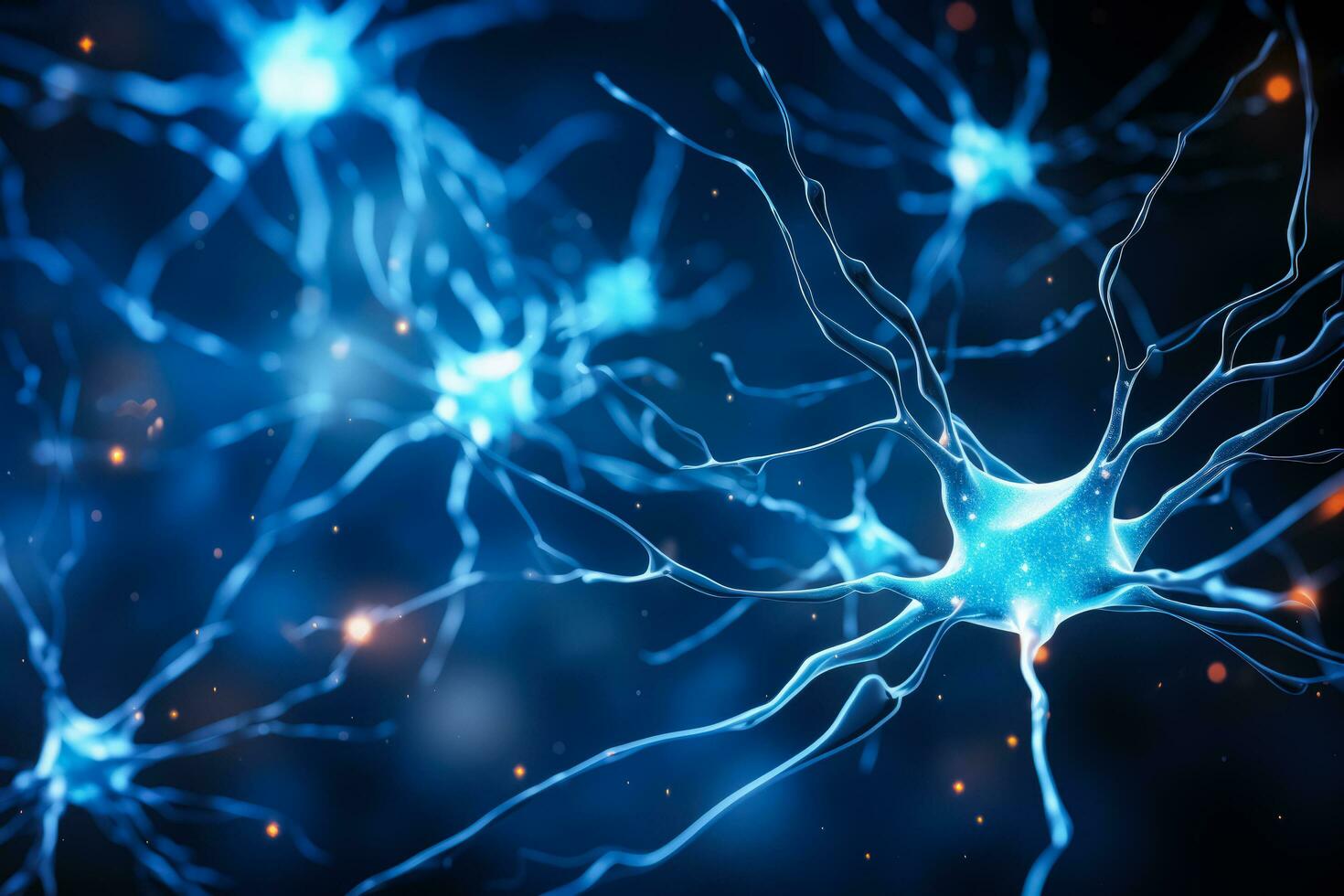 sinapsi di neurone cellula biologia concetto foto