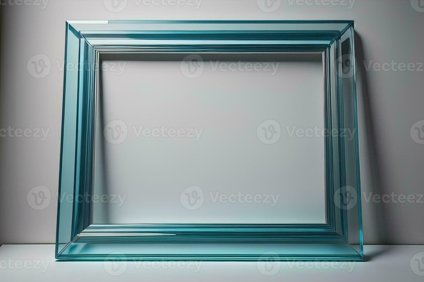 bicchiere immagine telaio su un' solido colore sfondo. ai generativo foto