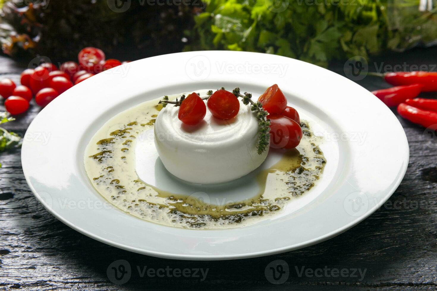 mozzarella burrata italiana foto