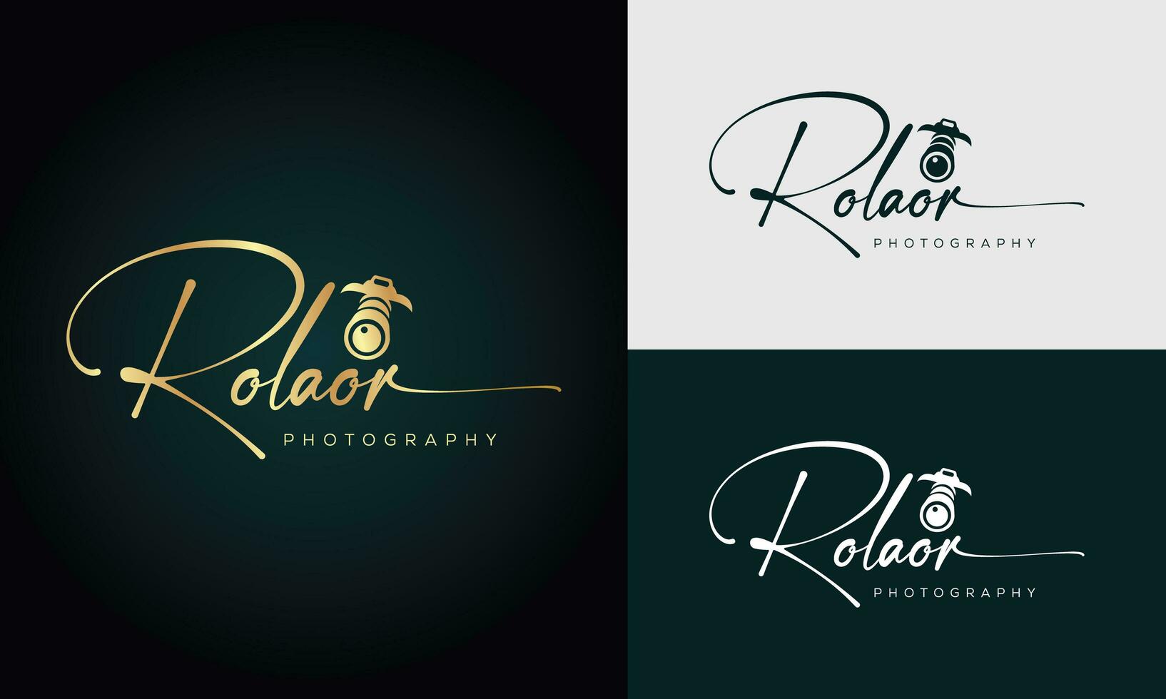 rolaor fotografia logo modello .vettore firma logo concetto foto