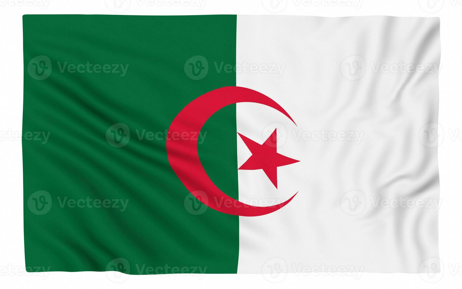 bandiera dell'algeria foto