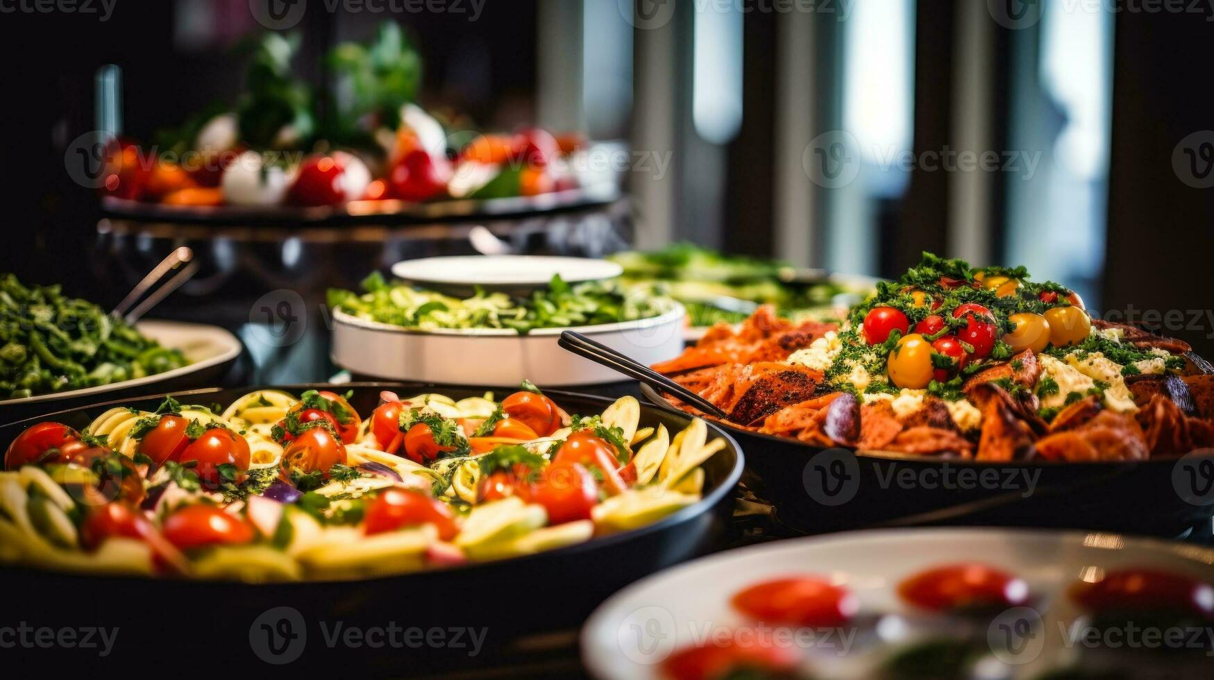 insalata con pomodori, capperi e uova generativo ai foto