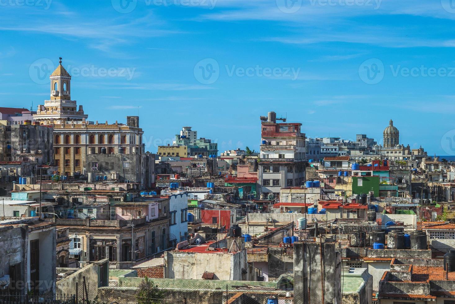 skyline dell'avana, la capitale di cuba foto