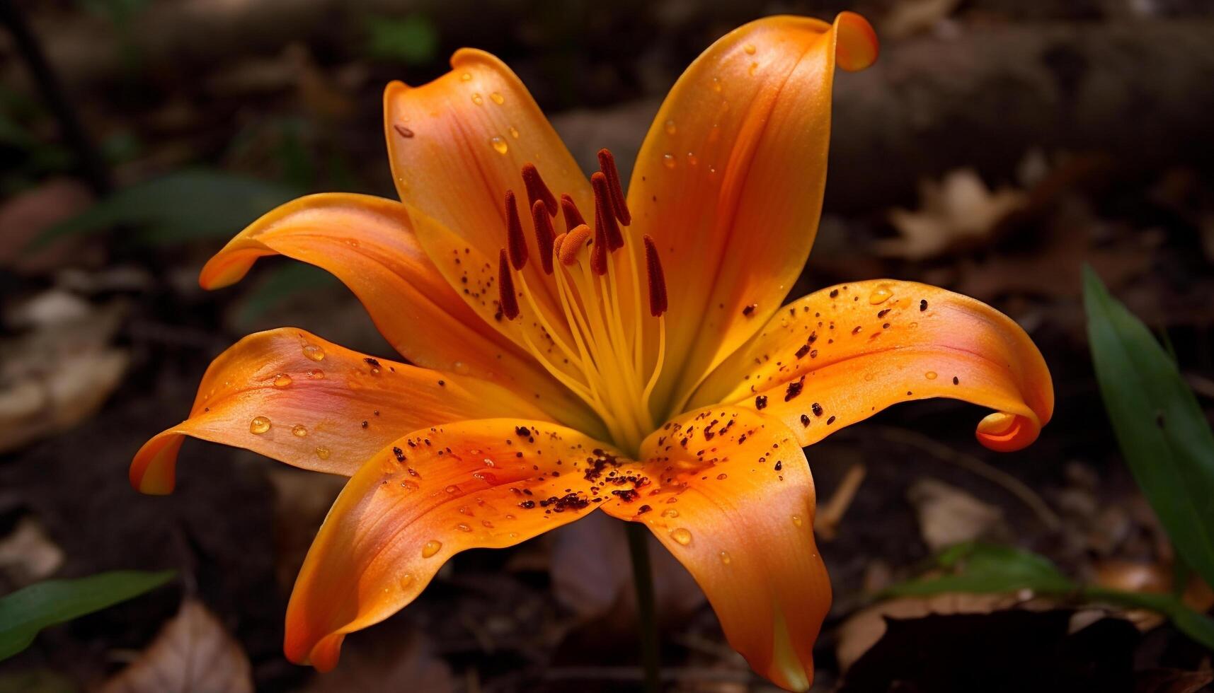 un' vivace giallo fiore fiori nel il vicino su di natura generato di ai foto