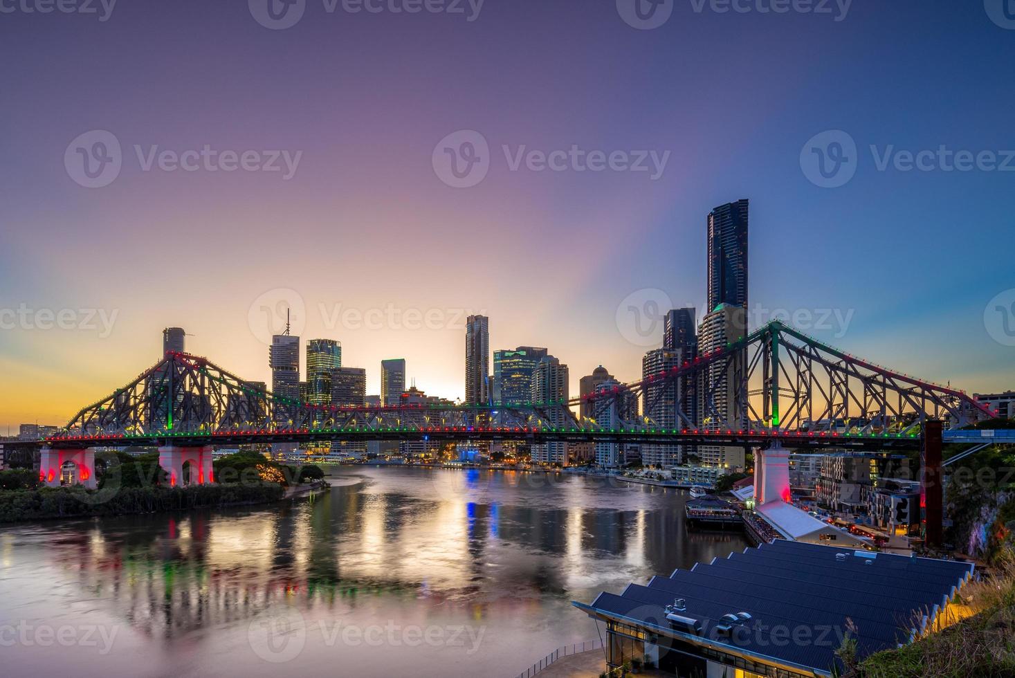 skyline di brisbane nel queensland, australia foto