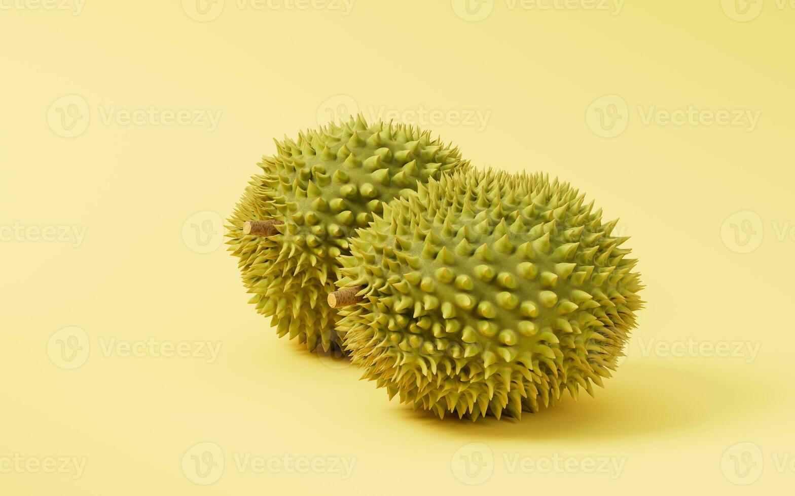 il frutta durian, delizioso frutta, 3d resa. foto