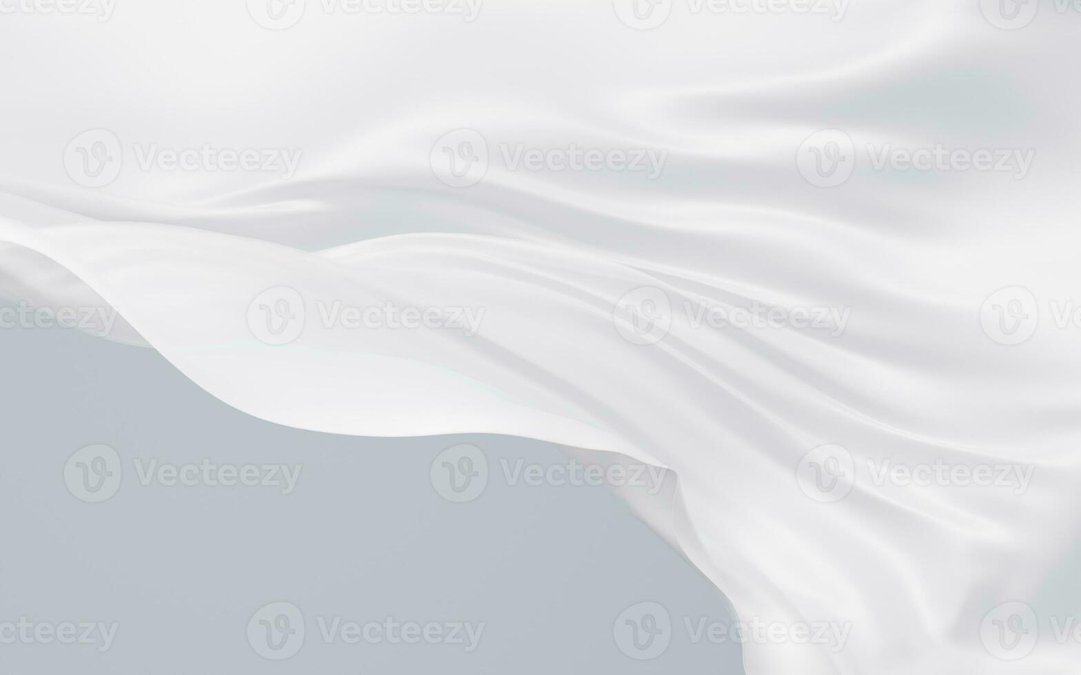 fluente bianca stoffa sfondo, 3d resa. foto