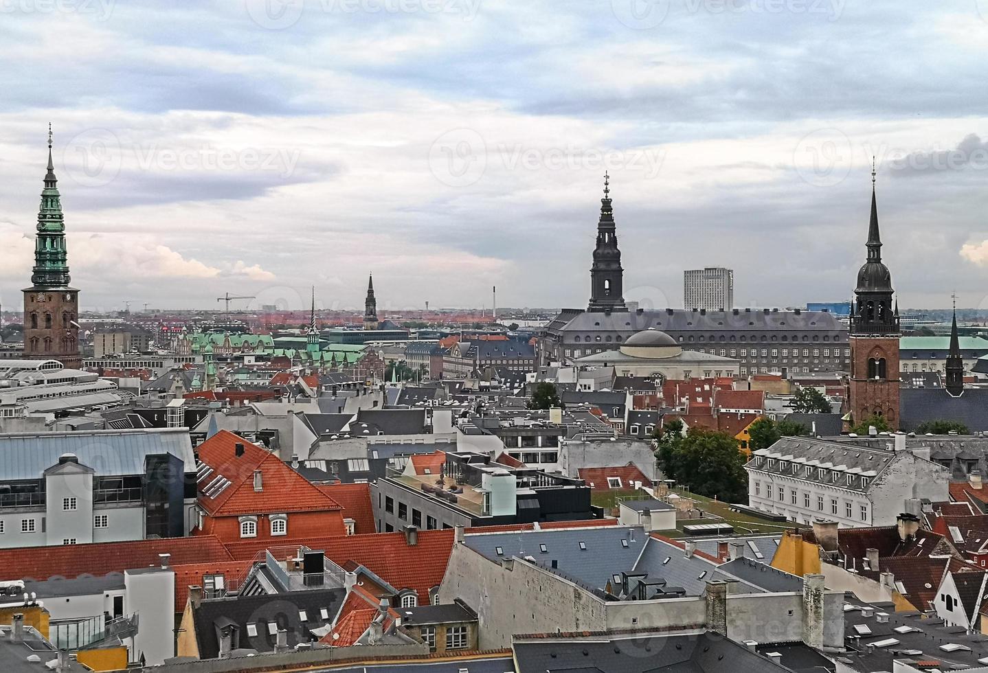 paesaggio urbano della città di copenaghen in danimarca foto