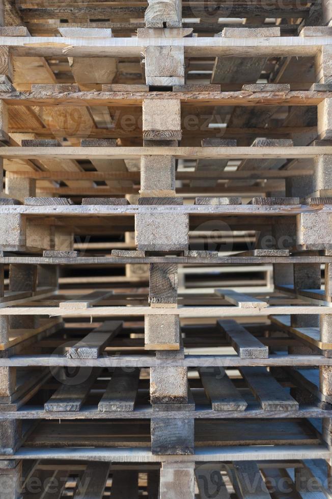 vecchi pallet di legno foto