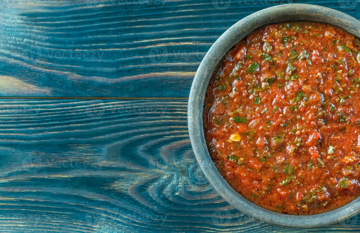 ciotola di marinara - italiano pomodoro salsa foto