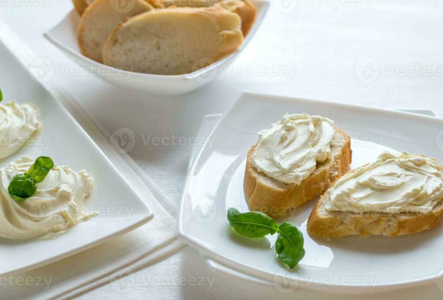 panini con crema di formaggio foto