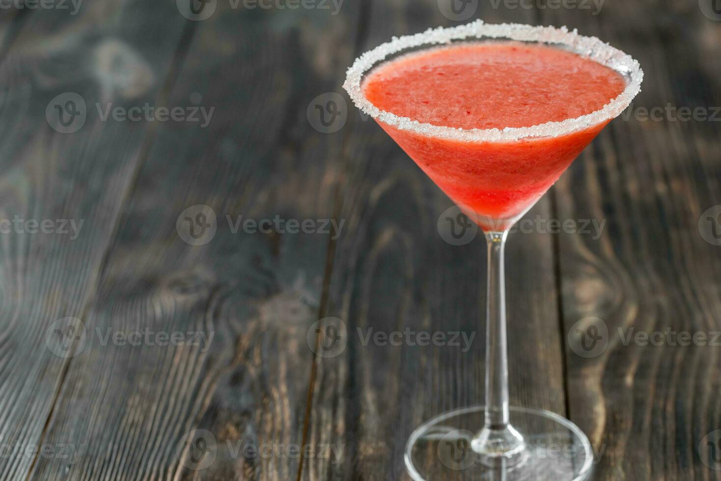 bicchiere di fragola Margherita cocktail foto