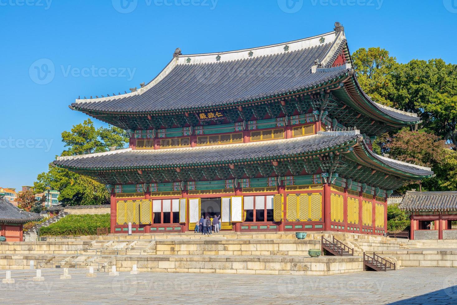 injeongjeon, la sala principale di changdeokgung a seoul, corea del sud foto