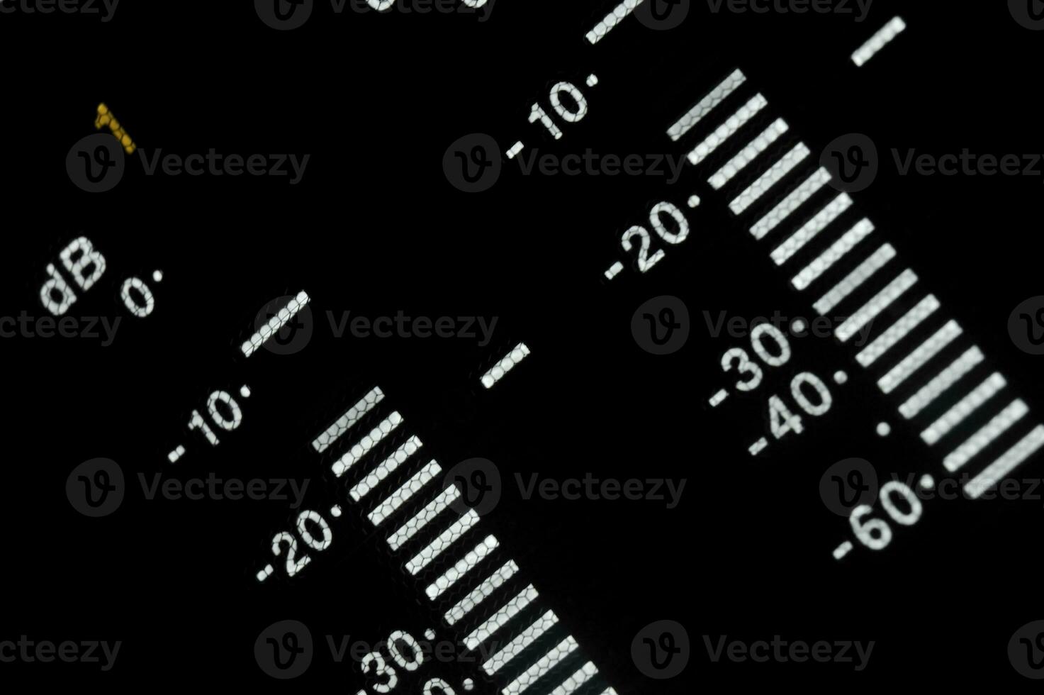 macro visualizzazione degli scatti di il trasmissione video giocatore, equalizzatore foto