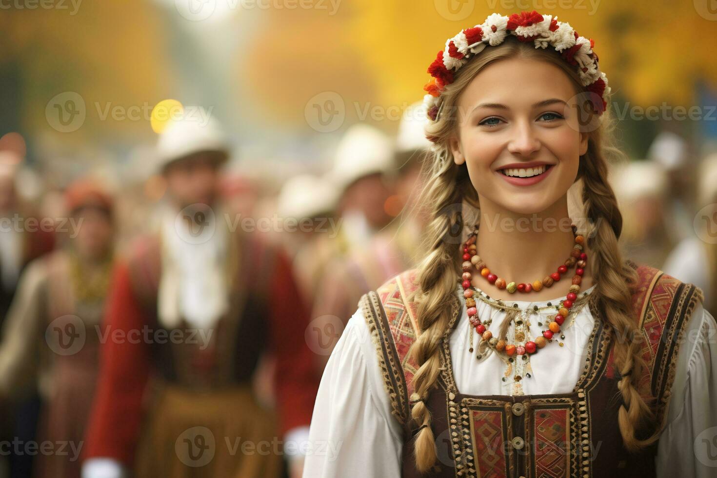 bellissimo ragazza festa di ottobre evento nel Monaco Germania foto