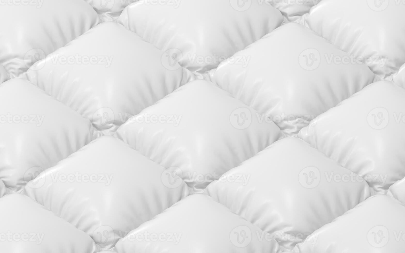 un' bianca cuscino di aria, 3d resa. foto