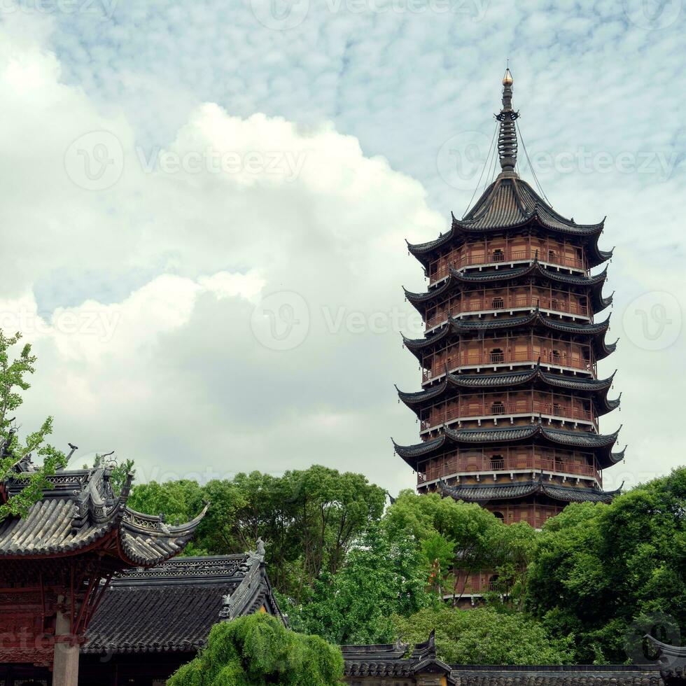 antico nord tempio Torre, il punto di riferimento di Suzhou, Cina. foto