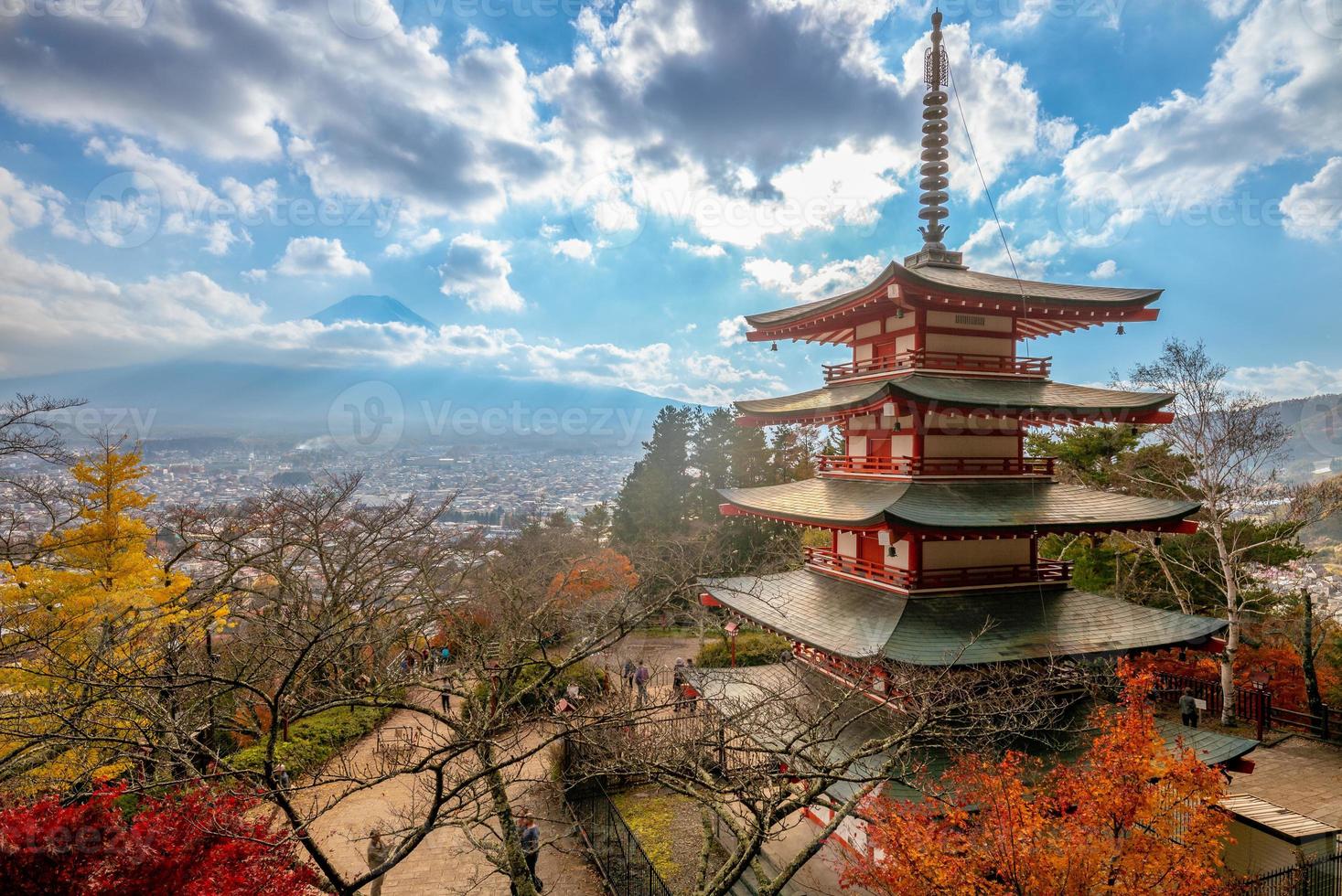 montagna arakura, parco sengen in giappone foto