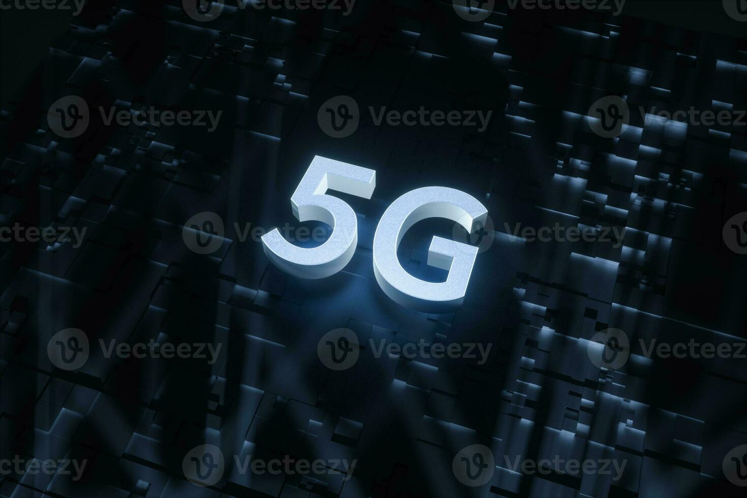 3d rendering, 5g font e circuito sfondo foto