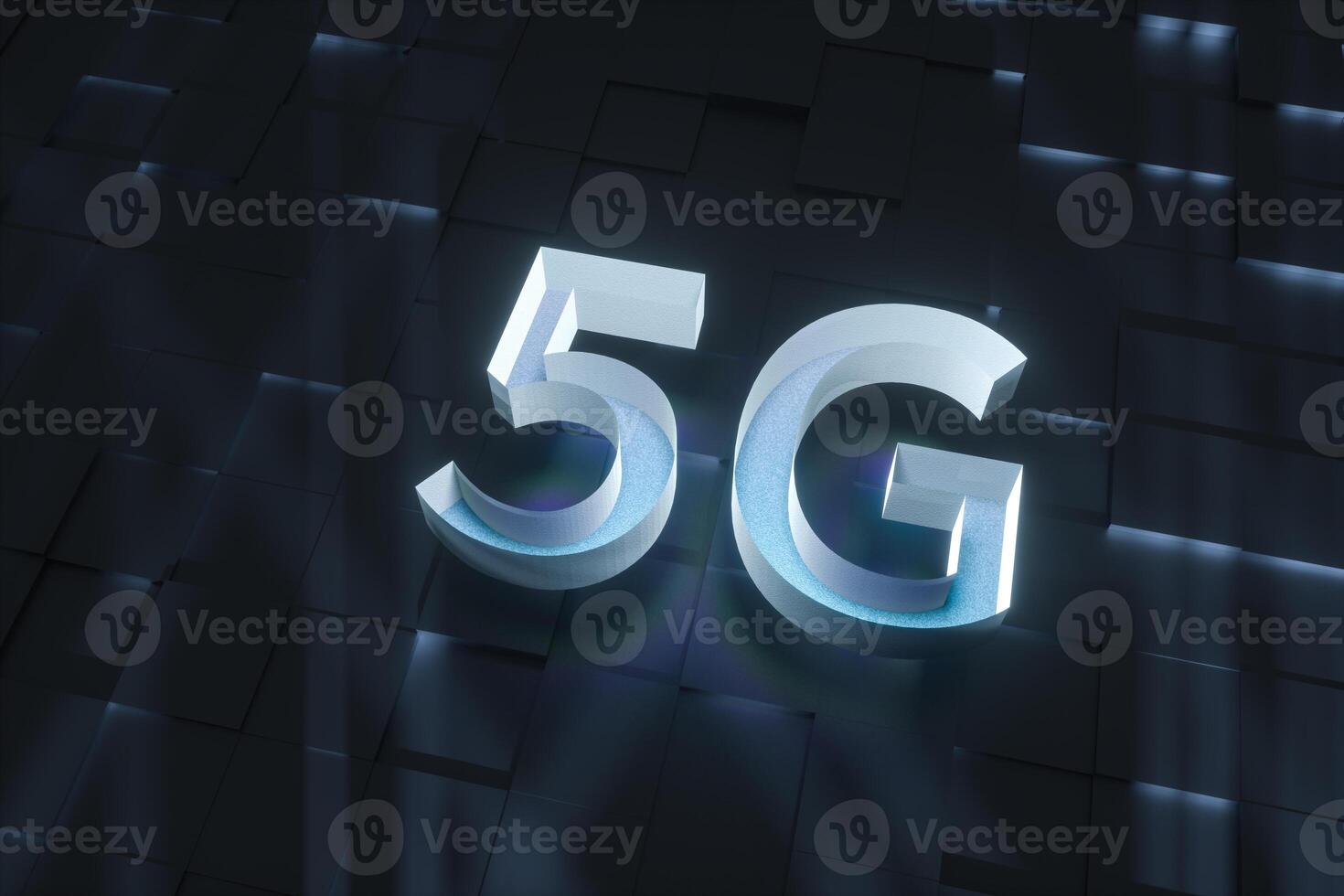 3d rendering, 5g font e circuito sfondo foto