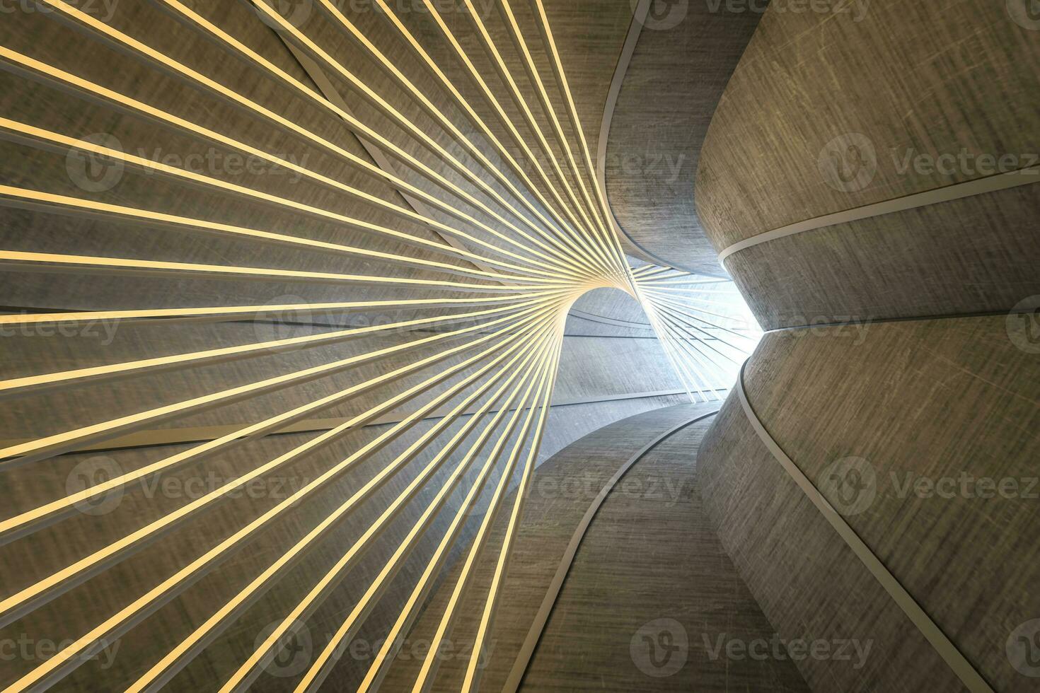 3d rendering, buio fantascienza tunnel, buio sfondo foto