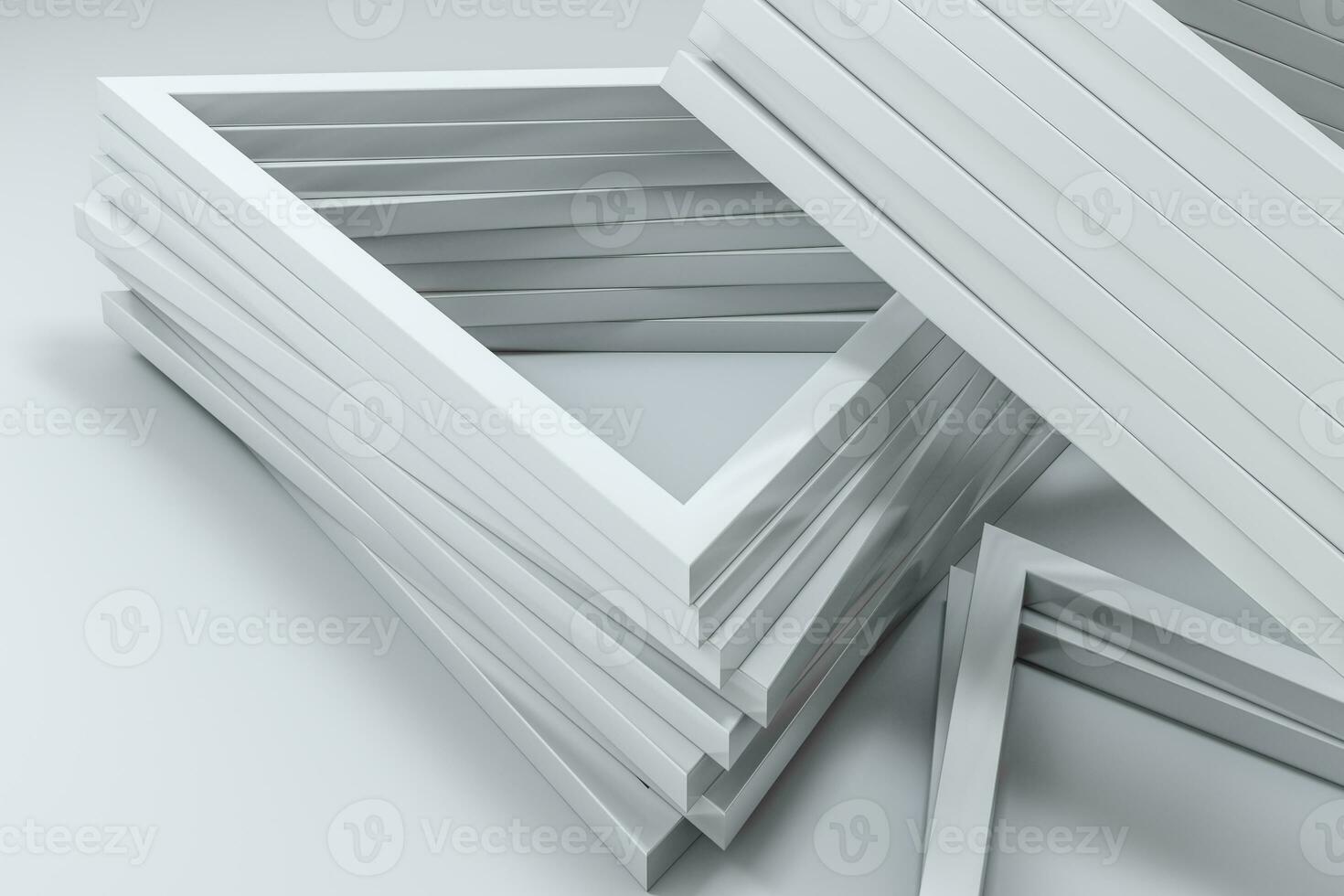 3d rendering, triangolo metallo struttura, industriale sfondo foto