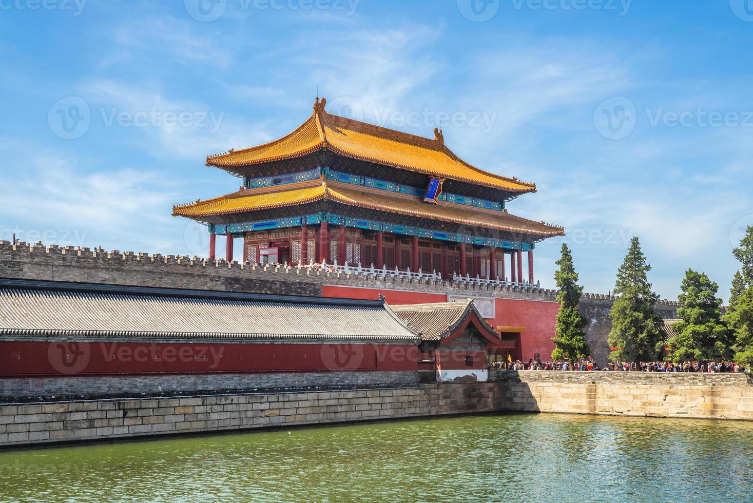 Porta della potenza divina della Città Proibita, Pechino, Cina foto