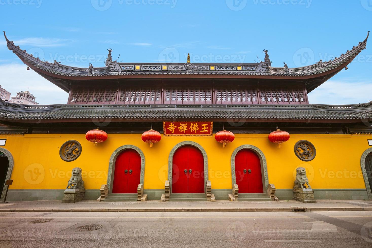 tempio del buddha di giada a shanghai, cina foto