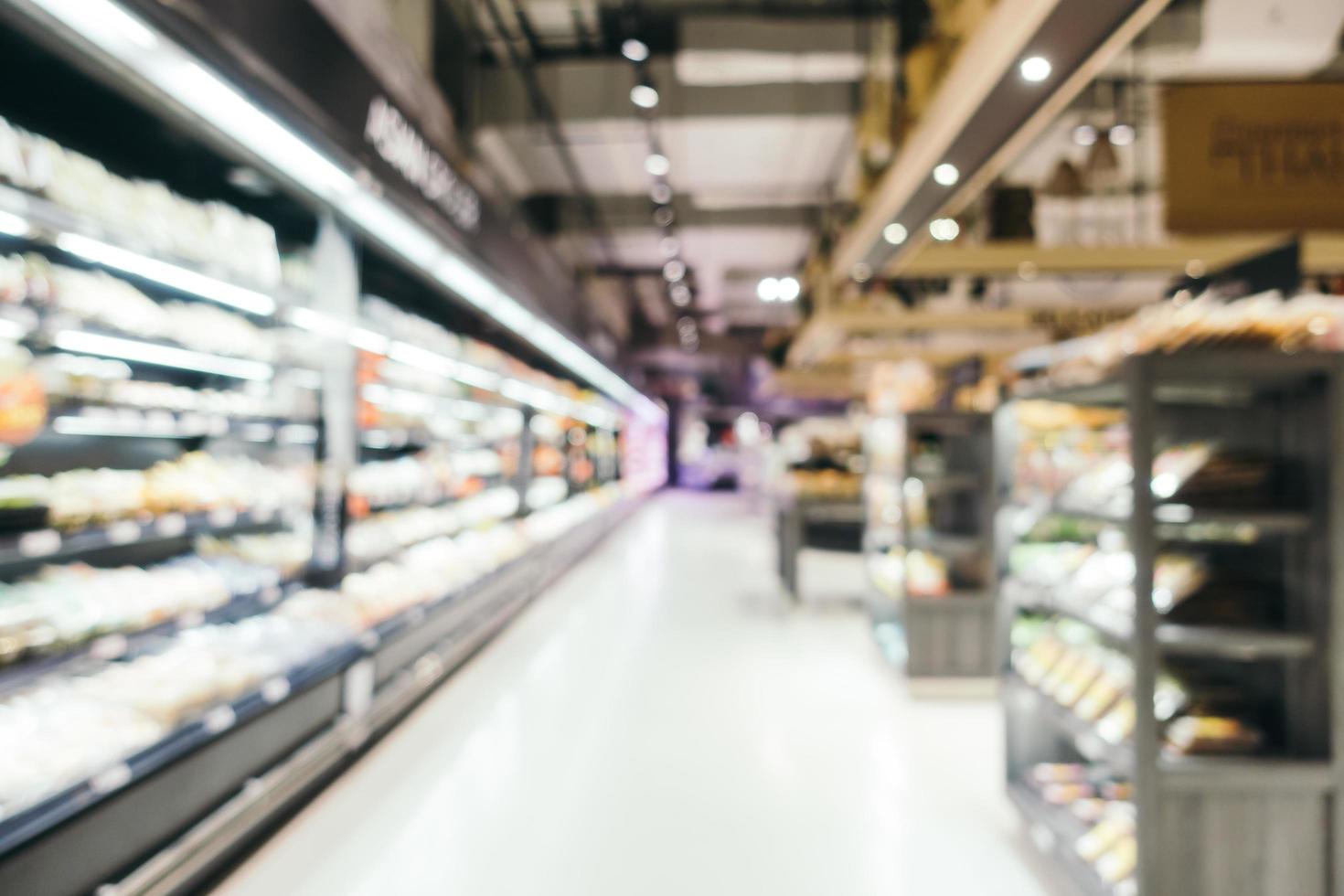 sfocatura astratta e shopping supermercato defocused nel grande magazzino foto