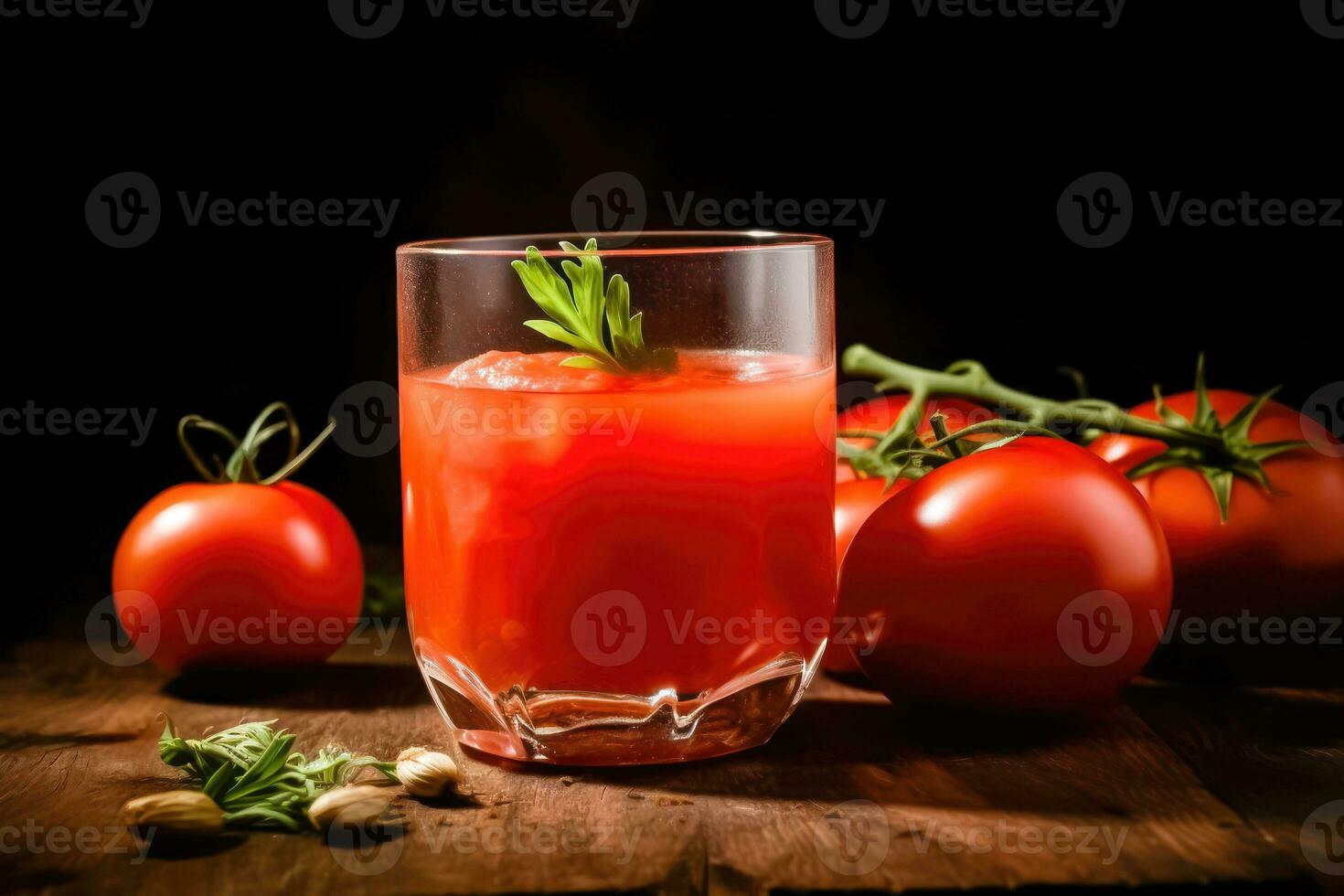 pomodoro succo e fresco maturo pomodori - fresco di fattoria bontà - generativo ai foto