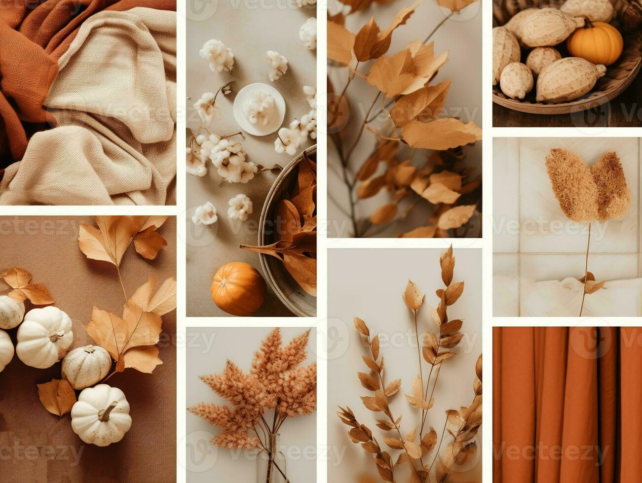 autunno collage con foglie, zucche e fiori. piatto posizione. foto