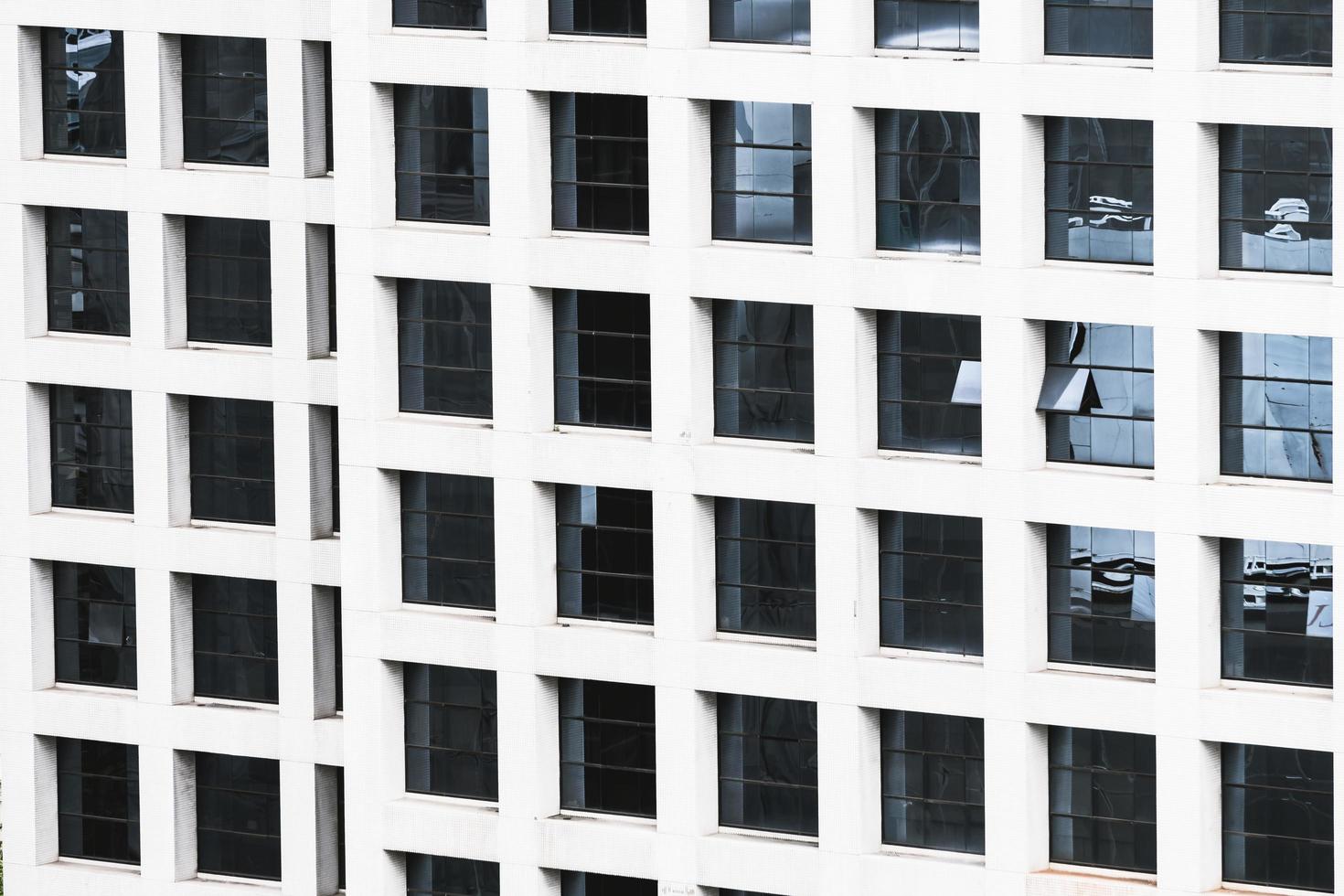 trame del modello di finestra dell'edificio foto