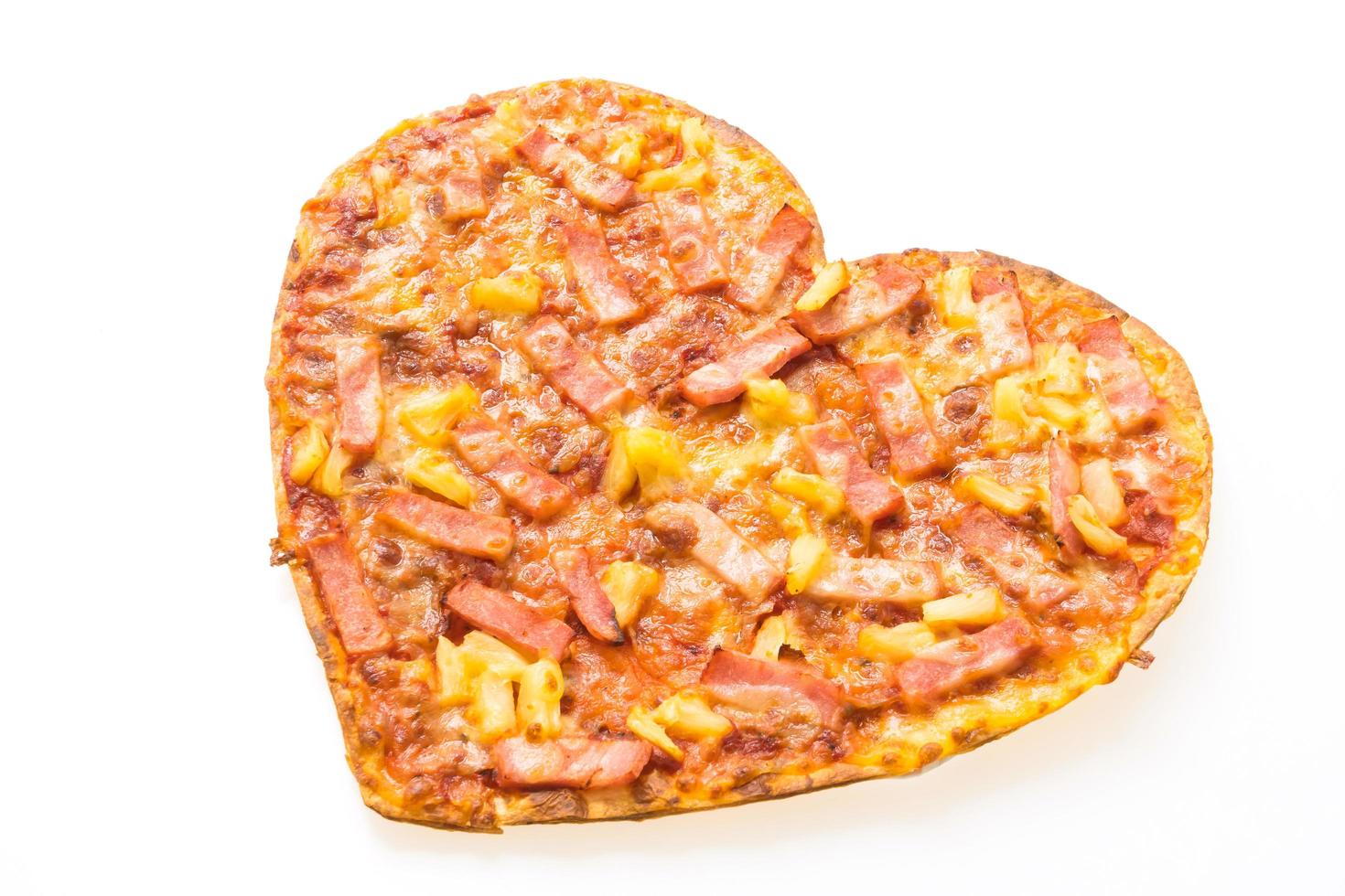 pizza a forma di cuore foto