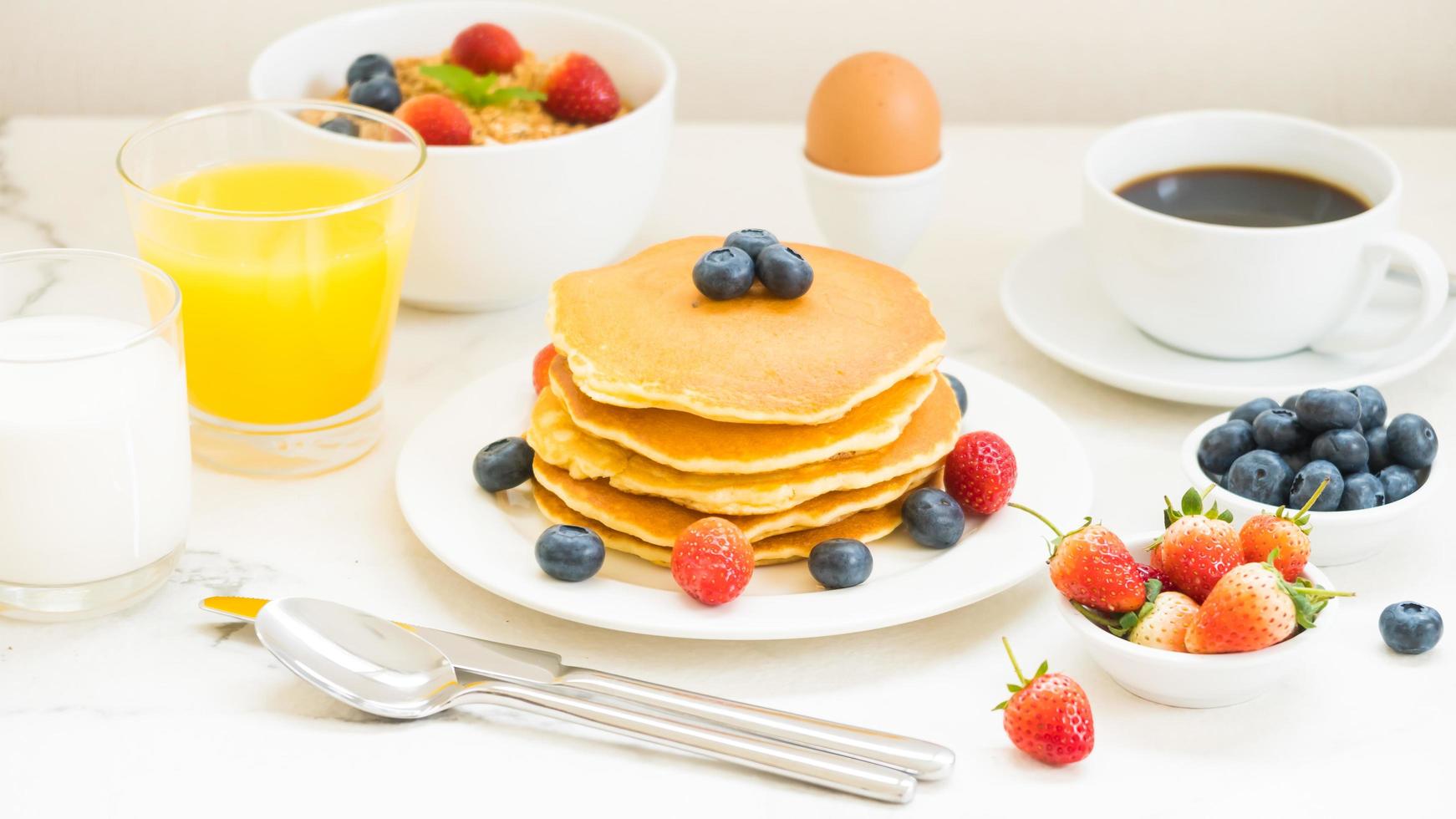 set colazione sana foto