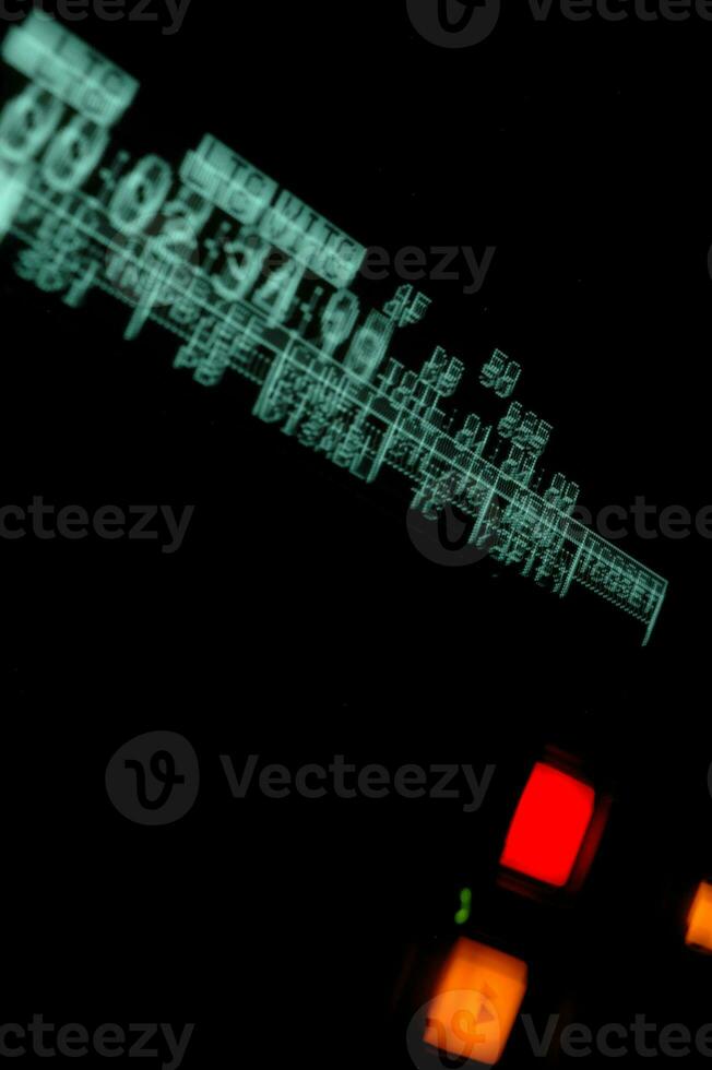 macro visualizzazione degli scatti di il trasmissione video registratore foto