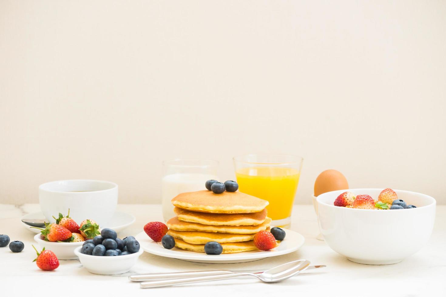 set colazione sana foto