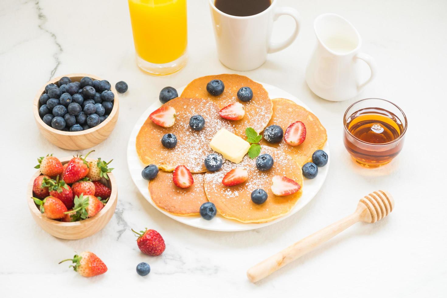 set colazione sana foto