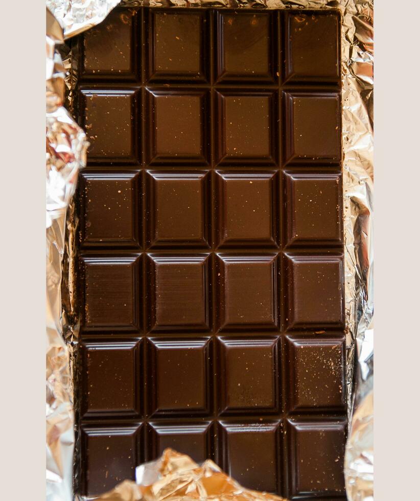 sfondo di barretta di cioccolato foto