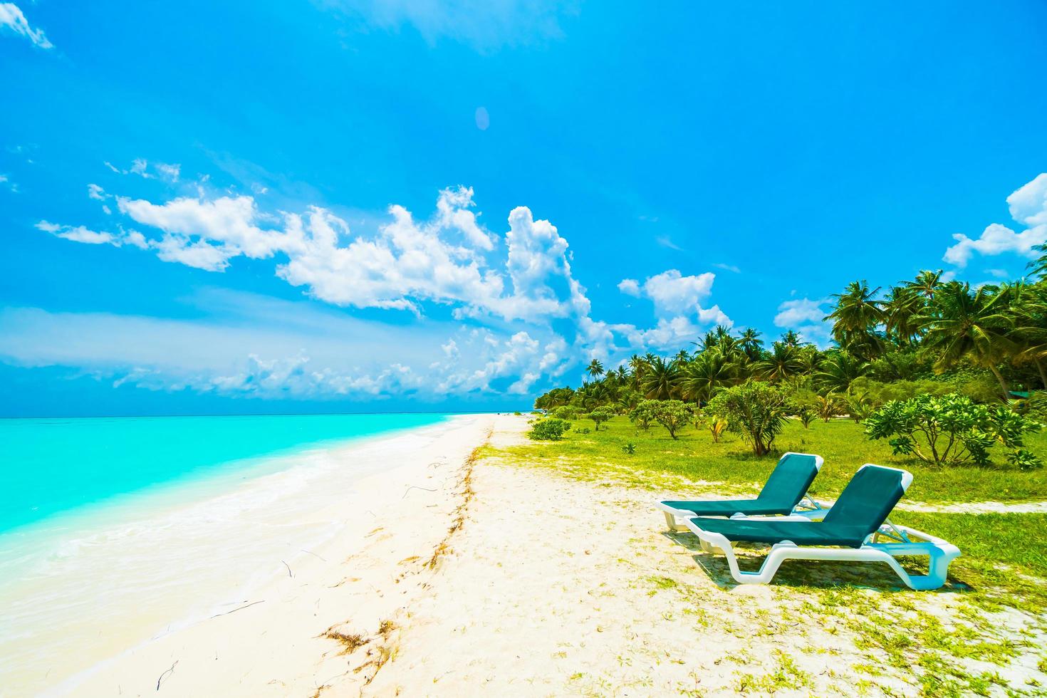 bellissima isola delle Maldive foto