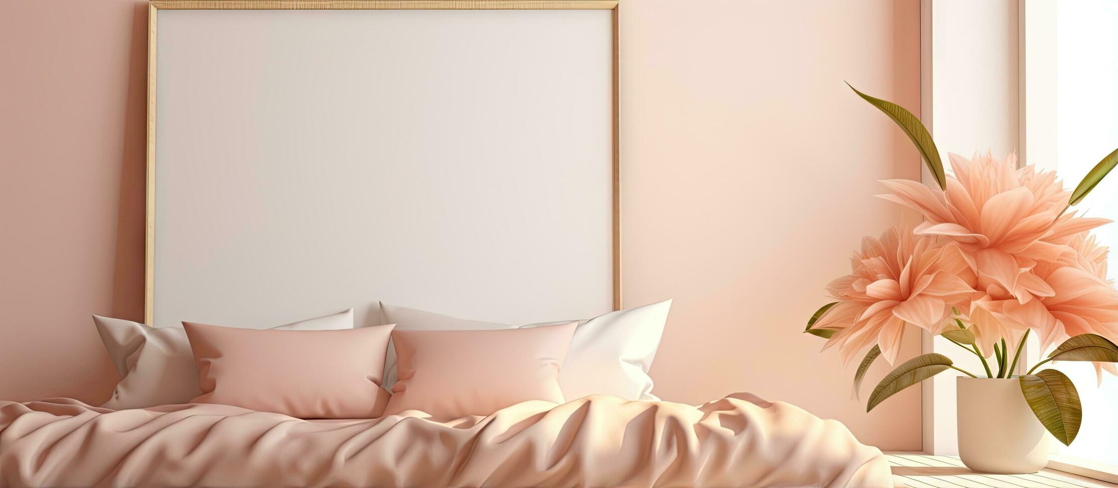 bellissimo e confortevole un' Camera da letto con contemporaneo retrò e moderno arredamento foto