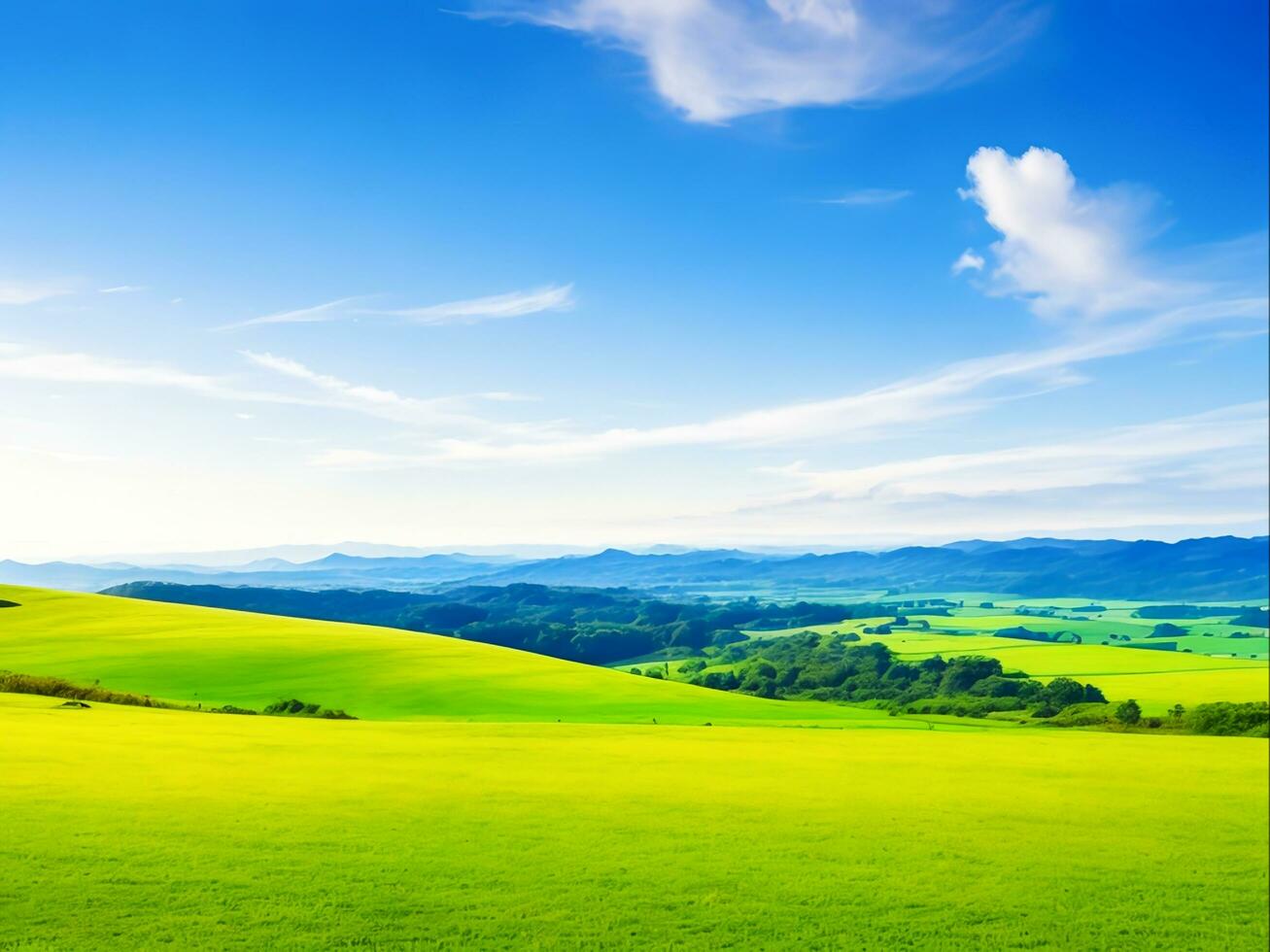 bellezza di natura pittoresco paesaggio, generativo ai foto