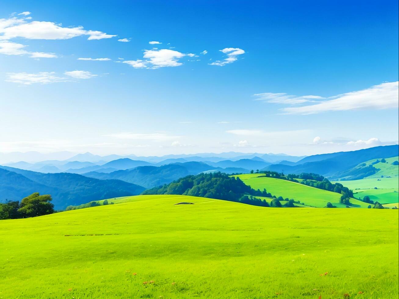 bellezza di natura pittoresco paesaggio, generativo ai foto