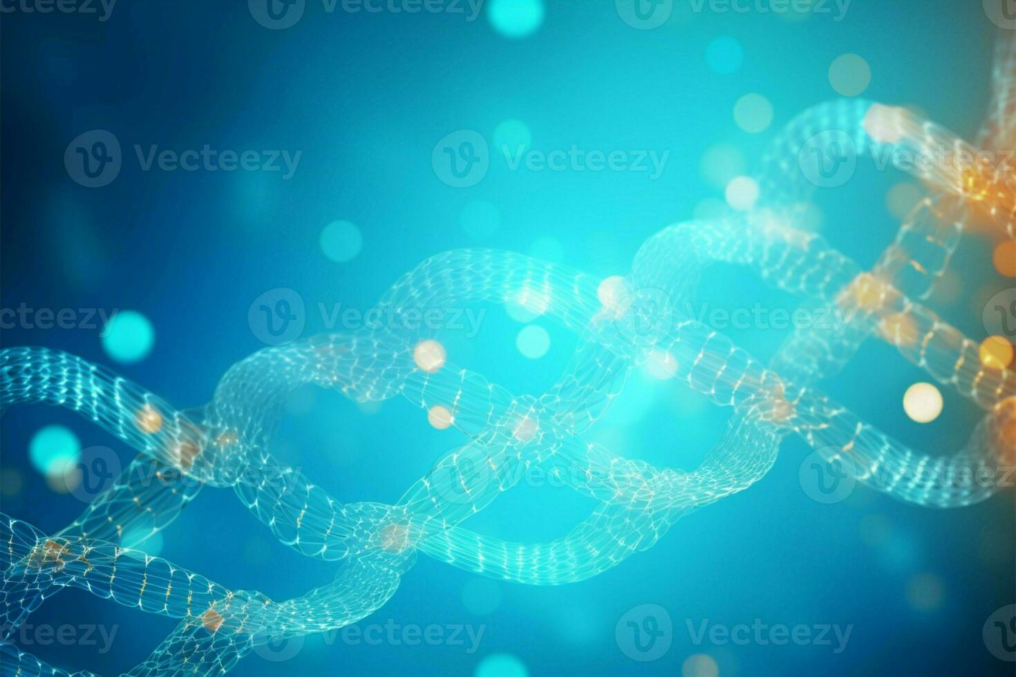 dna ricerca, genetica, e genoma illustrazione su medico sfondo ai generato foto