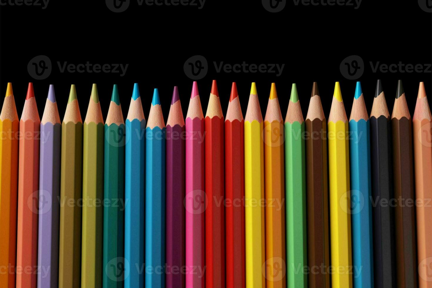 luminosa matita modelli, formazione scolastica a tema sfondo, ideale per scuola promozioni ai generato foto