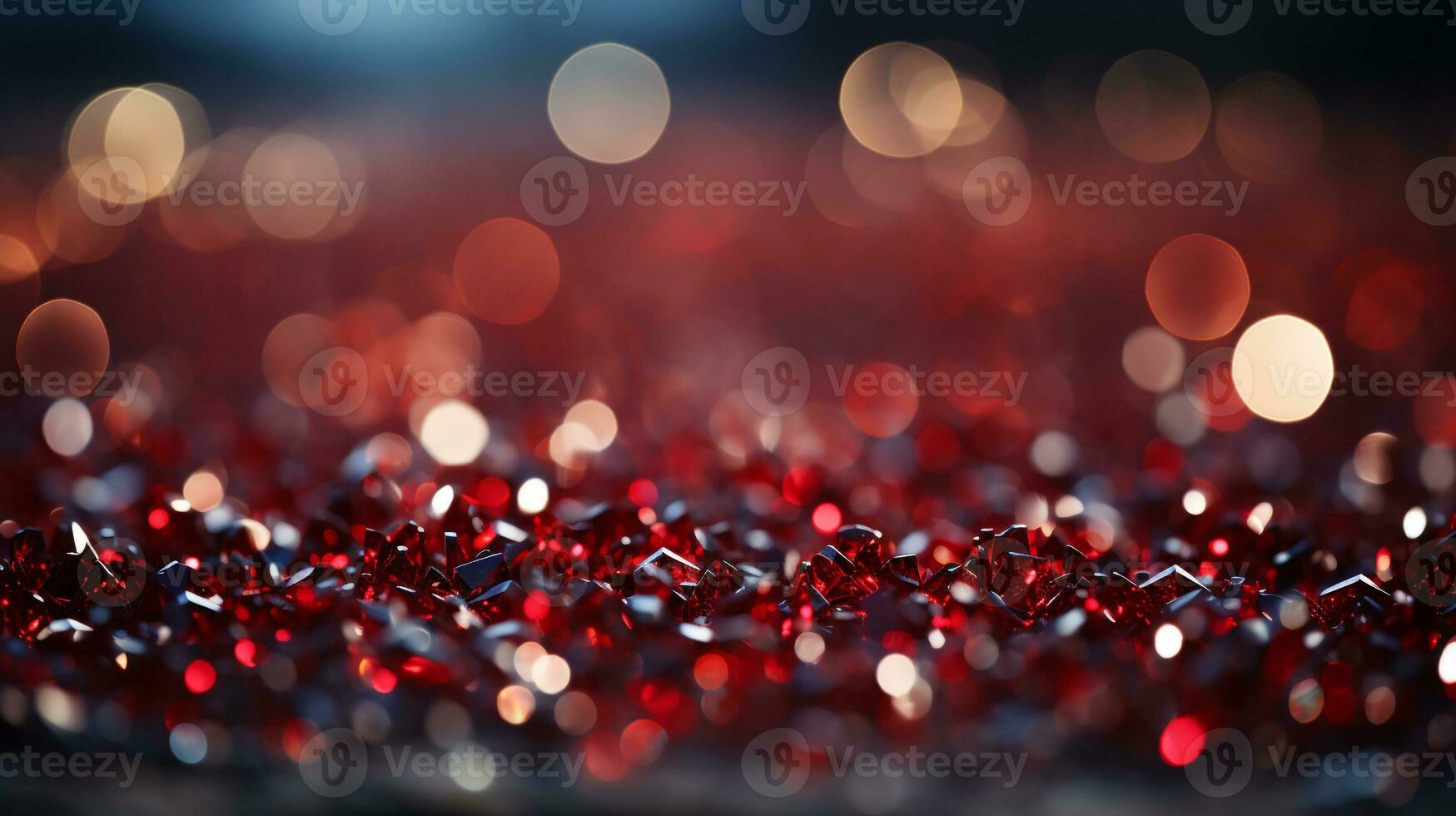 sfondo rosso bokeh ai foto